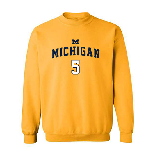 Michigan - NCAA Women's Basketball : Brooke Daniels - Classic Shersey Crewneck Sweatshirt-0