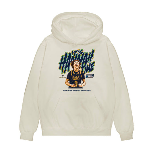 Notre Dame - NCAA Women's Basketball : Hannah Hidalgo - Graphic Premium Hooded Sweatshirt-0