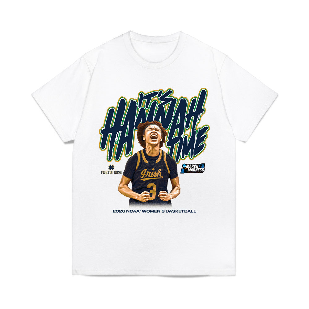 Notre Dame - NCAA Women's Basketball : Hannah Hidalgo - Graphic Comfort Colors T-Shirt-0