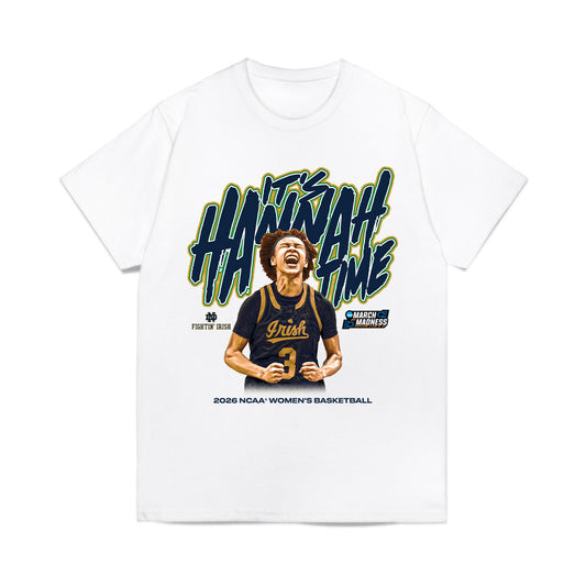 Notre Dame - NCAA Women's Basketball : Hannah Hidalgo - Graphic Comfort Colors T-Shirt-0