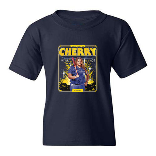 UCSD - NCAA Softball : Maalia Cherry - Collage Youth T-Shirt-0