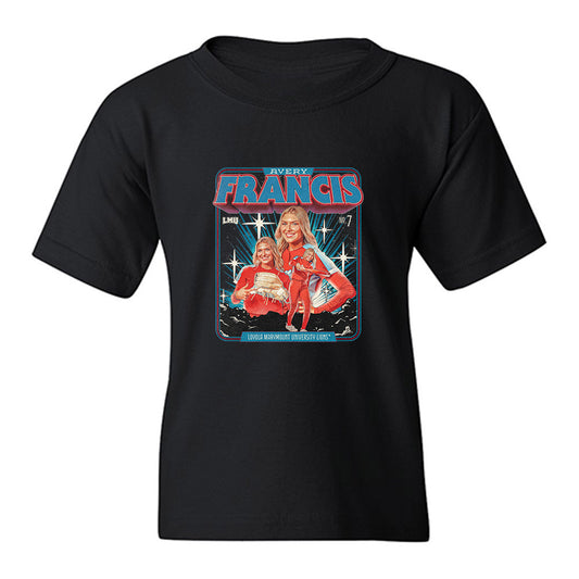LMU - NCAA Softball : Avery Francis - Collage Youth T-Shirt-0