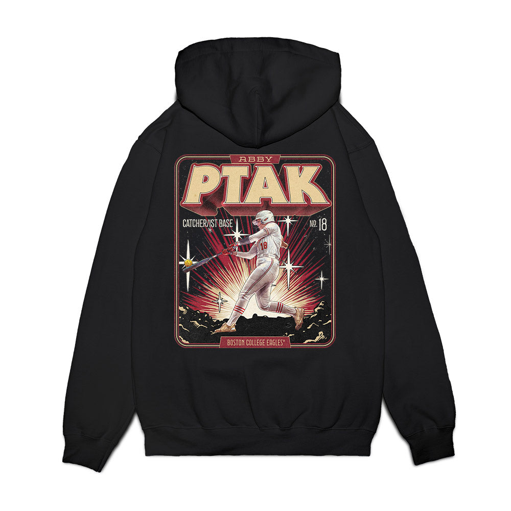 Boston College - NCAA Softball : Abby Ptak - Individual Collage Premium Hooded Sweatshirt-1