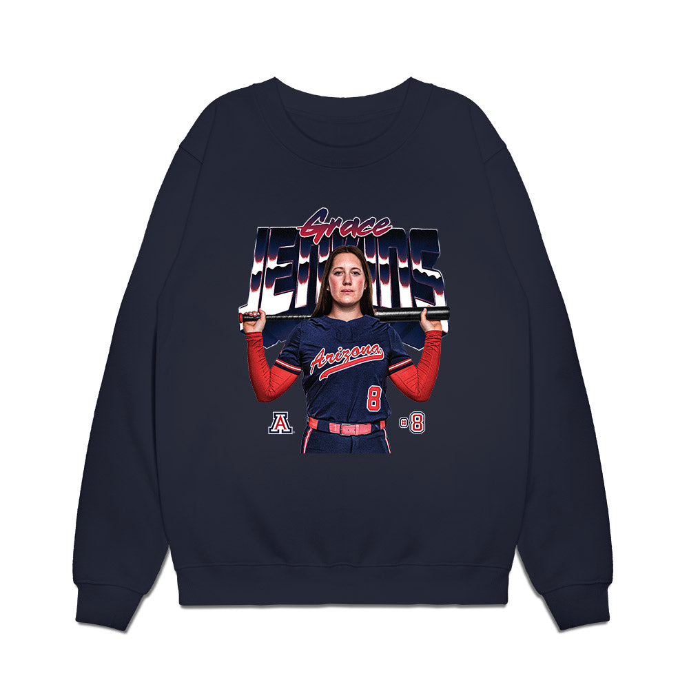 Arizona - NCAA Softball : Grace Jenkins - Collage Premium Crewneck Sweatshirt-0