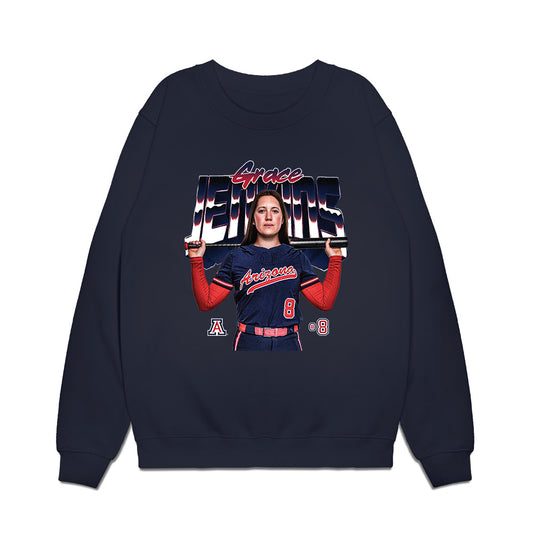 Arizona - NCAA Softball : Grace Jenkins - Collage Premium Crewneck Sweatshirt-0