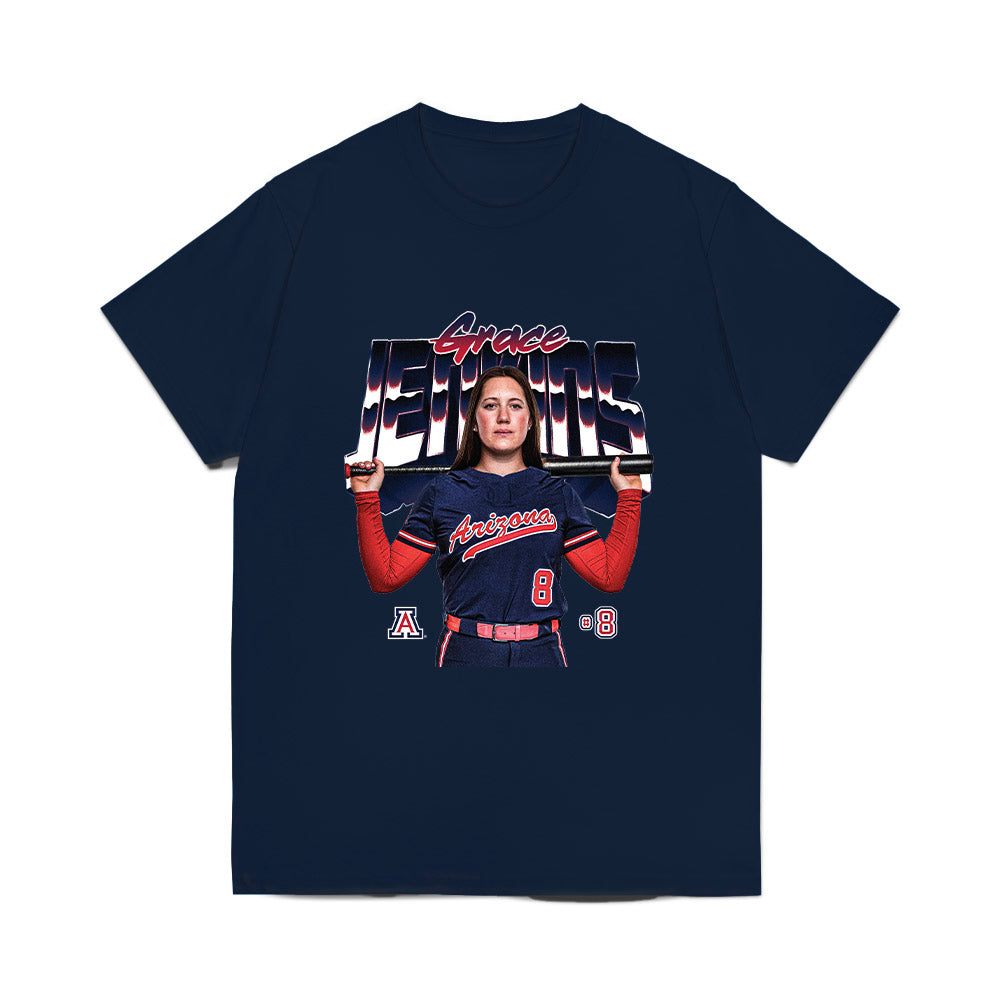 Arizona - NCAA Softball : Grace Jenkins - Collage Comfort Colors T-Shirt-0