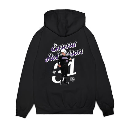 Central Arkansas - NCAA Softball : Emma Robertson - Collage Premium Hooded Sweatshirt-1