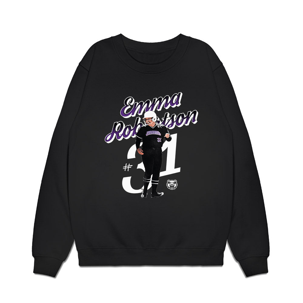 Central Arkansas - NCAA Softball : Emma Robertson - Collage Premium Crewneck Sweatshirt-0
