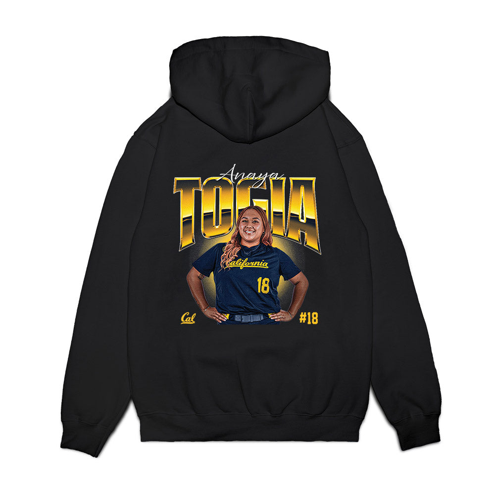UC Berkeley - NCAA Softball : Anaya Togia - Collage Premium Hooded Sweatshirt-1