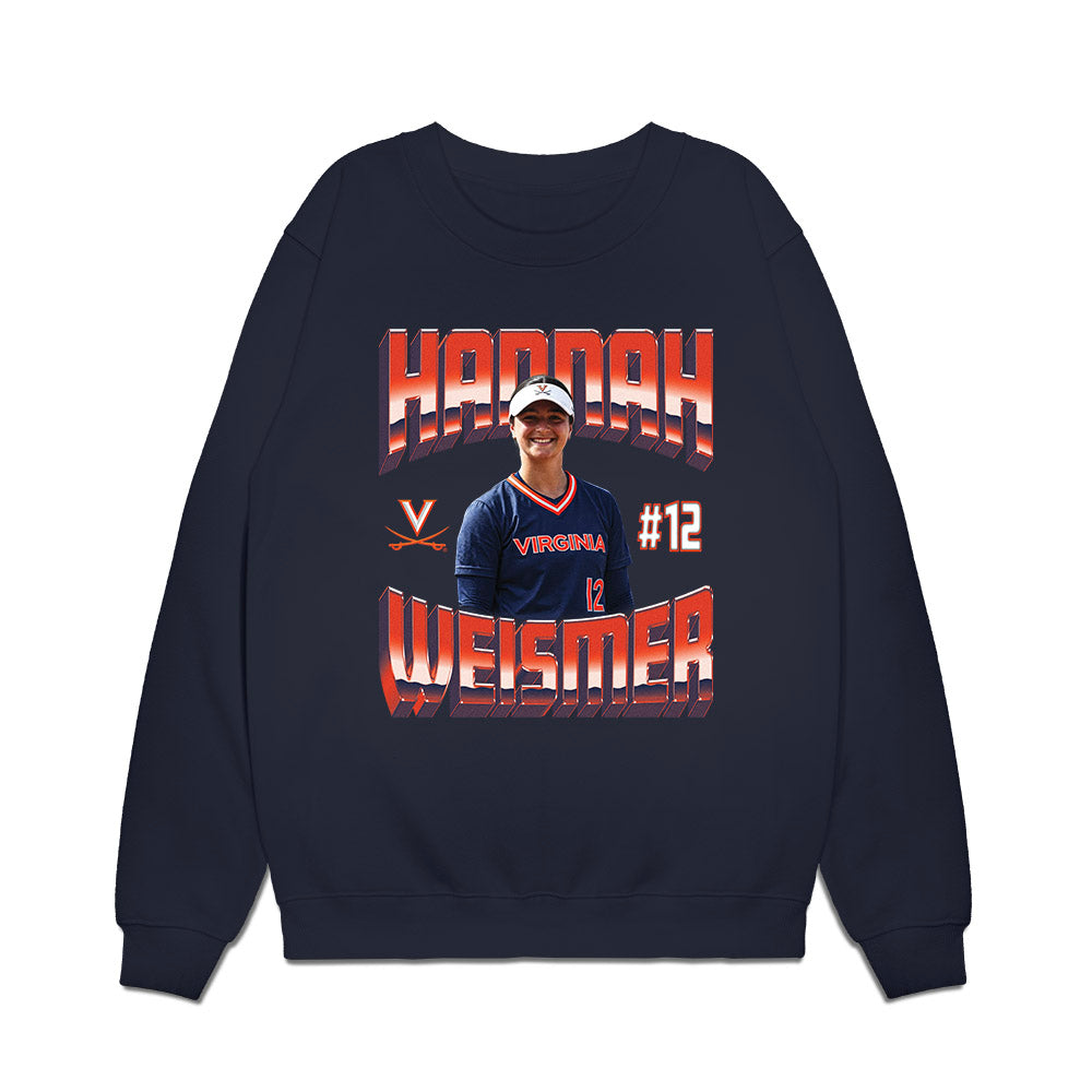 Virginia - NCAA Softball : Hannah Weismer - Graphic Tee Premium Crewneck Sweatshirt-0