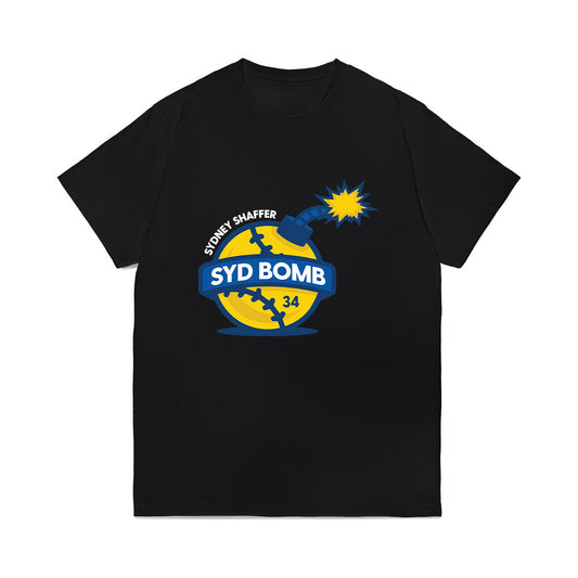 Delaware - NCAA Softball : Sydney Shaffer - Syd Bomb Comfort Colors T-Shirt-0