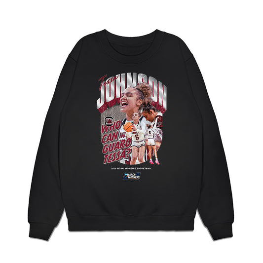 South Carolina - NCAA Women's Basketball : Tessa Johnson - NCAA® March Madness® 2026 Collage Premium Crewneck Sweatshirt-0