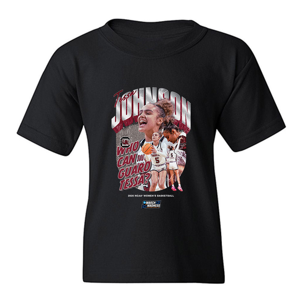 South Carolina - NCAA Womens Basketball : Tessa Johnson - Collage Youth T-Shirt-0