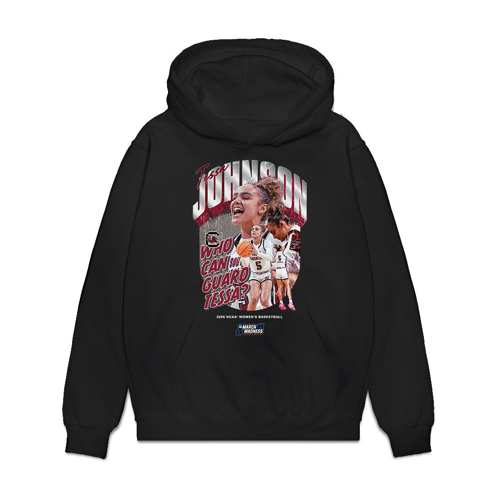 South Carolina - NCAA Womens Basketball : Tessa Johnson - Collage Premium Hooded Sweatshirt-0