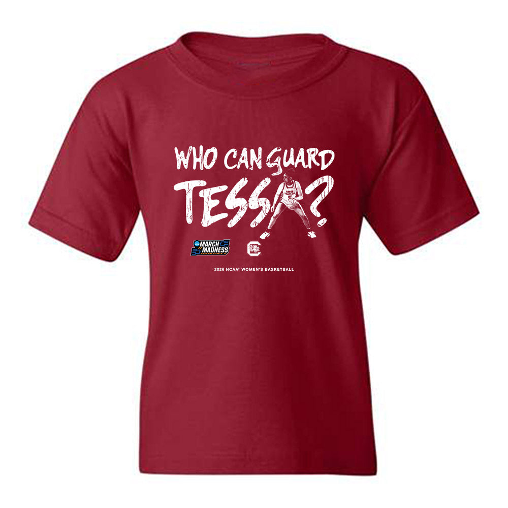South Carolina - NCAA Women's Basketball : Tessa Johnson - NCAA® March Madness® 2026 Collage Youth T-Shirt-0
