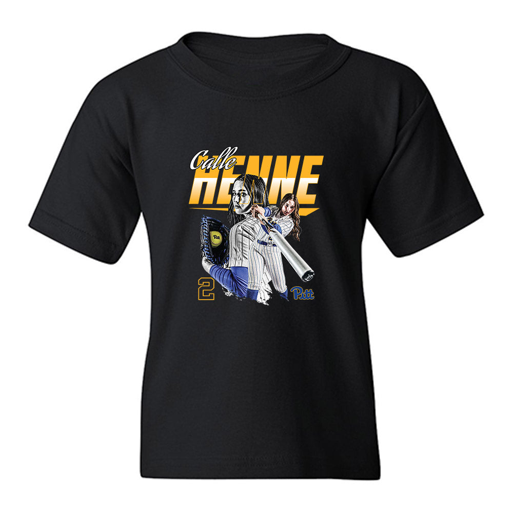 Pittsburgh - NCAA Softball : Calle Henne - Collage Youth T-Shirt-0