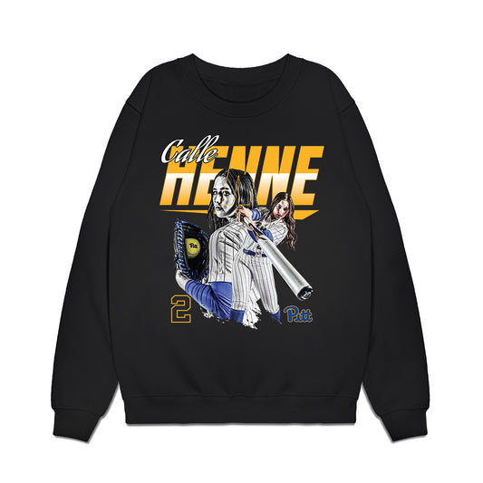 Pittsburgh - NCAA Softball : Calle Henne - Collage Premium Crewneck Sweatshirt-0