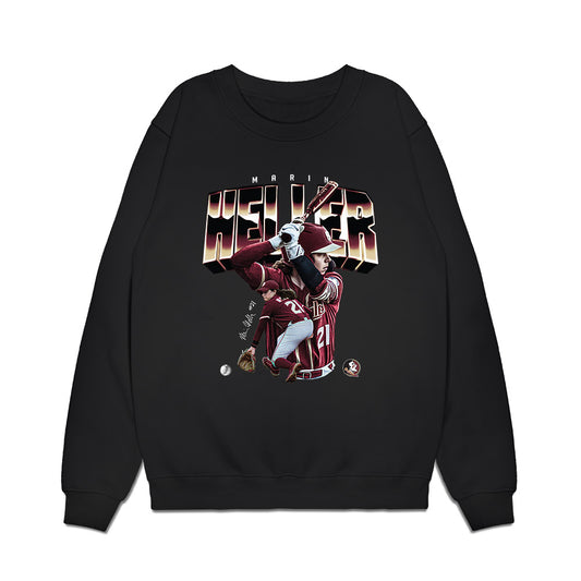 FSU - NCAA Softball : Marin Heller - Collage Premium Crewneck Sweatshirt-0