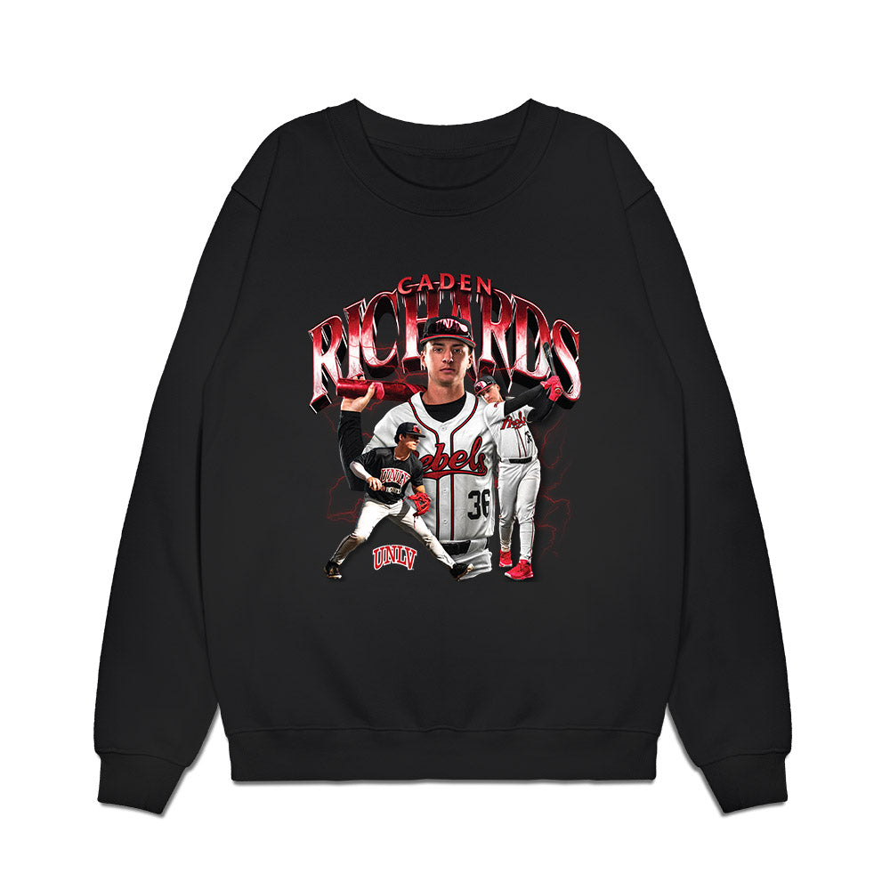 UNLV - NCAA Baseball : Caden Richards - Collage Premium Crewneck Sweatshirt-0
