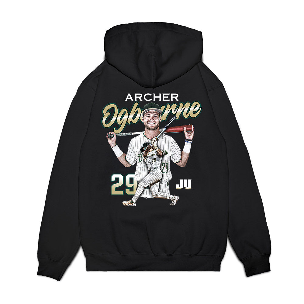 Jacksonville - NCAA Baseball : Archer Ogbourne - Collage Premium Hooded Sweatshirt-1