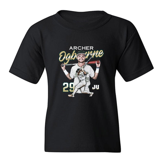 Jacksonville - NCAA Baseball : Archer Ogbourne - Collage Youth T-Shirt-0