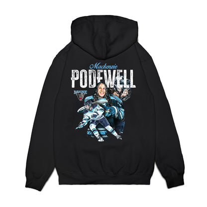 Maine - NCAA Women's Ice Hockey : Mackenzie Podewell - Collage Premium Hooded Sweatshirt-1