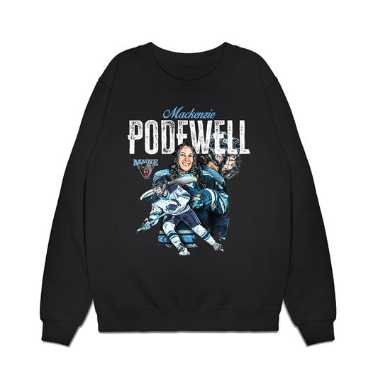 Maine - NCAA Women's Ice Hockey : Mackenzie Podewell - Collage Premium Crewneck Sweatshirt-0