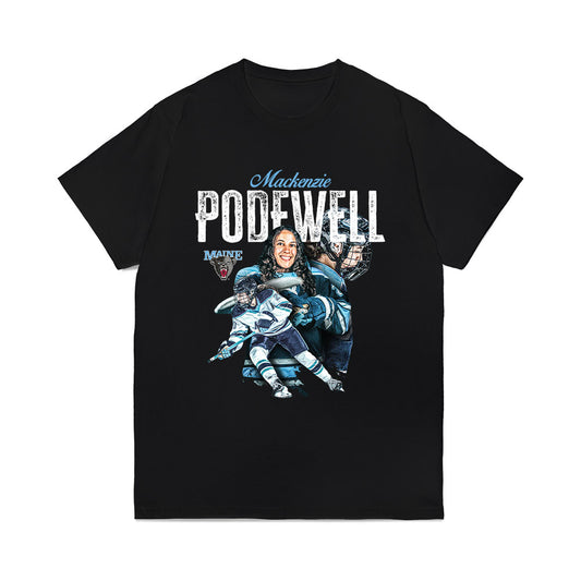 Maine - NCAA Women's Ice Hockey : Mackenzie Podewell - Collage Comfort Colors T-Shirt-0