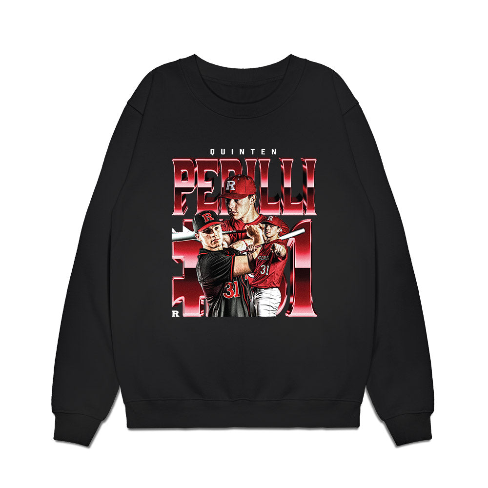 Rutgers - NCAA Baseball : Quinten Perilli - Collage Premium Crewneck Sweatshirt-0