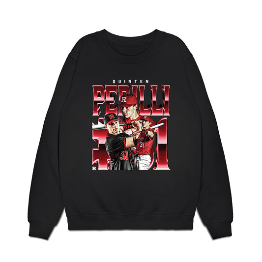 Rutgers - NCAA Baseball : Quinten Perilli - Collage Premium Crewneck Sweatshirt-0