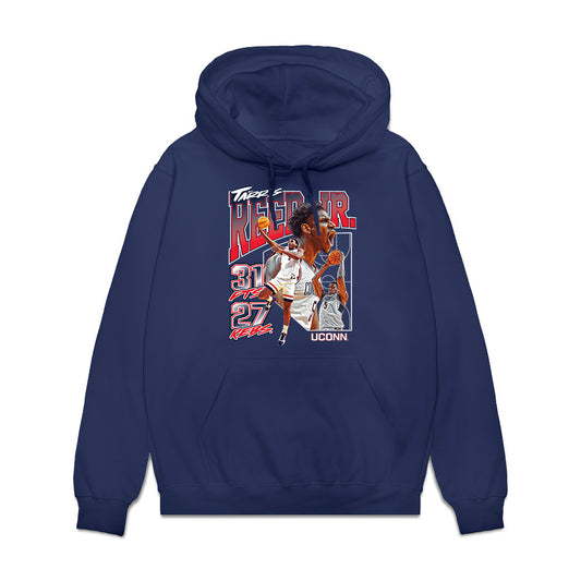 UConn - NCAA Men's Basketball : Tarris Reed Jr - Collage Fleece Hooded Sweatshirt-0