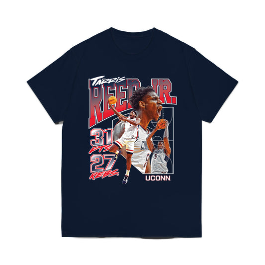 UConn - NCAA Men's Basketball : Tarris Reed Jr - Collage Comfort Colors T-Shirt-0