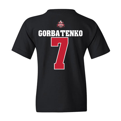 Wisconsin - NCAA Women's Ice Hockey : Kelly Gorbatenko - 2026 National Champions Youth T-Shirt-1