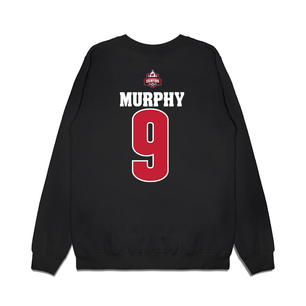 Wisconsin - NCAA Women's Ice Hockey : Ava Murphy - 2026 National Champions Premium Crewneck Sweatshirt-1