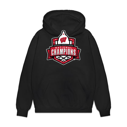 Wisconsin - NCAA Women's Ice Hockey : Laney Potter - 2026 National Champions Premium Hooded Sweatshirt-0