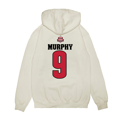 Wisconsin - NCAA Women's Ice Hockey : Ava Murphy - 2026 National Champions Premium Hooded Sweatshirt-1