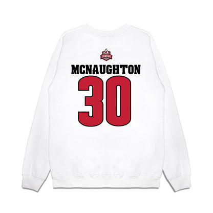 Wisconsin - NCAA Women's Ice Hockey : Ava McNaughton - 2026 National Champions Premium Crewneck Sweatshirt-1