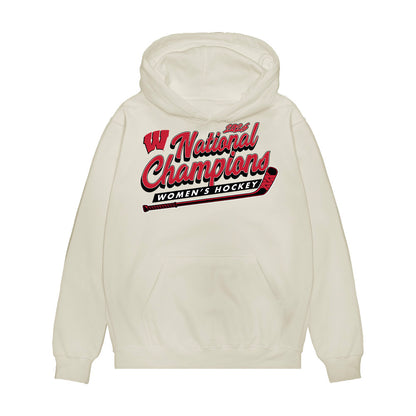 Wisconsin - NCAA Women's Ice Hockey : Laney Potter - 2026 National Champions Premium Hooded Sweatshirt-0