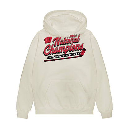 Wisconsin - NCAA Women's Ice Hockey : Ava Murphy - 2026 National Champions Premium Hooded Sweatshirt-0