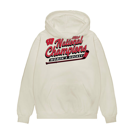 Wisconsin - NCAA Women's Ice Hockey : Laila Edwards - 2026 National Champions Premium Hooded Sweatshirt-0