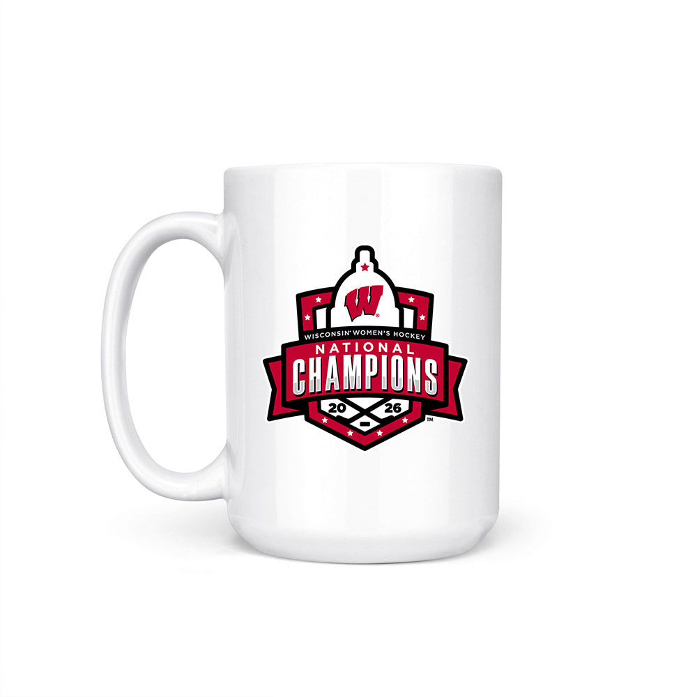 Wisconsin - NCAA Women's Ice Hockey : Chloe Baker - 2026 National Champions Coffee Mug-1