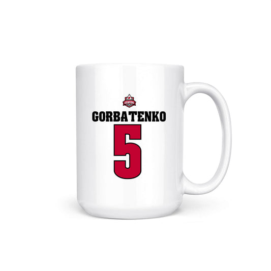 Wisconsin - NCAA Women's Ice Hockey : Rachel Gorbatenko - 2026 National Champions Coffee Mug-0