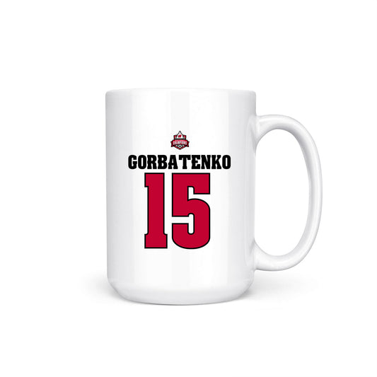 Wisconsin - NCAA Women's Ice Hockey : Nicole Gorbatenko - 2026 National Champions Coffee Mug-0