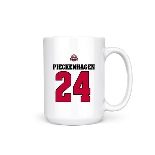 Wisconsin - NCAA Women's Ice Hockey : Charlotte Pieckenhagen - 2026 National Champions Coffee Mug-0
