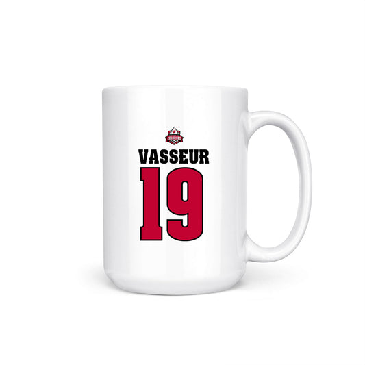 Wisconsin - NCAA Women's Ice Hockey : Bella Vasseur - 2026 National Champions Coffee Mug-0