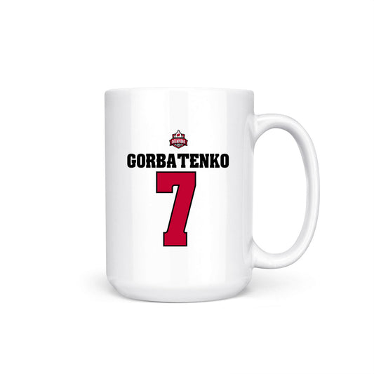 Wisconsin - NCAA Women's Ice Hockey : Kelly Gorbatenko - 2026 National Champions Coffee Mug-0