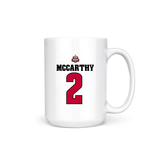 Wisconsin - NCAA Women's Ice Hockey : Finley McCarthy - 2026 National Champions Coffee Mug-0