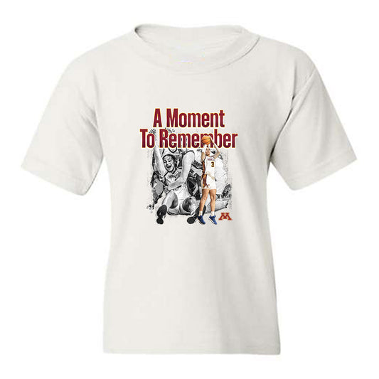 Minnesota - NCAA Women's Basketball : Amaya Battle - A Moment To Remember Youth T-Shirt-0