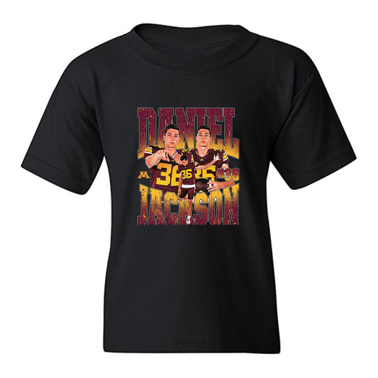 Minnesota - NCAA Football : Daniel Jackson - Collage Youth T-Shirt-0