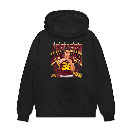 Minnesota - NCAA Football : Daniel Jackson - Collage Premium Hooded Sweatshirt-0
